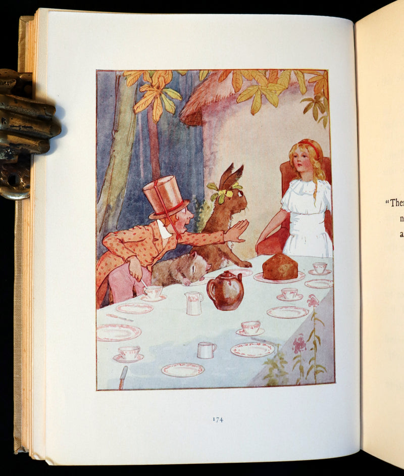 1920 Rare Book - Alice's Adventures in Wonderland illustrated in color by Margaret W. Tarrant.