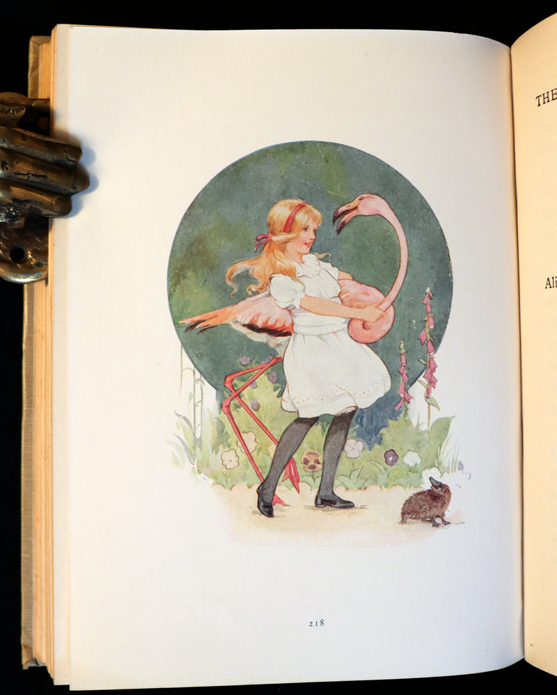1920 Rare Book - Alice's Adventures in Wonderland illustrated in color by Margaret W. Tarrant.