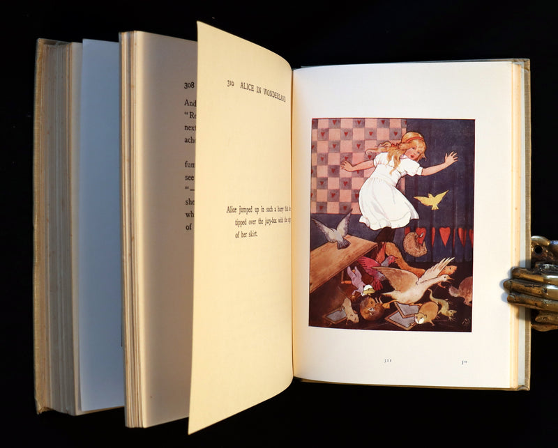 1920 Rare Book - Alice's Adventures in Wonderland illustrated in color by Margaret W. Tarrant.