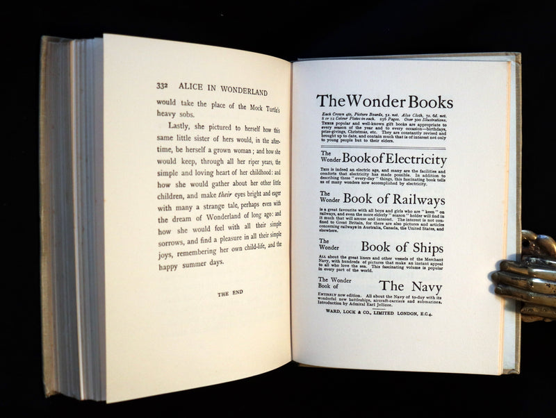 1920 Rare Book - Alice's Adventures in Wonderland illustrated in color by Margaret W. Tarrant.