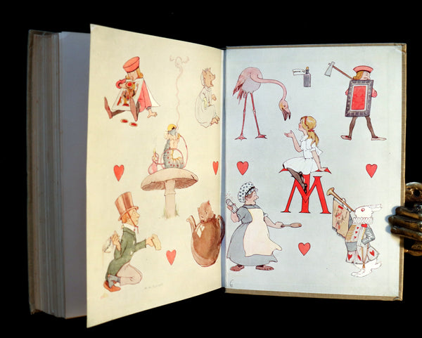 1920 Rare Book - Alice's Adventures in Wonderland illustrated in color by Margaret W. Tarrant.