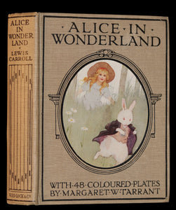 1920 Rare Book - Alice's Adventures in Wonderland illustrated in color by Margaret W. Tarrant.