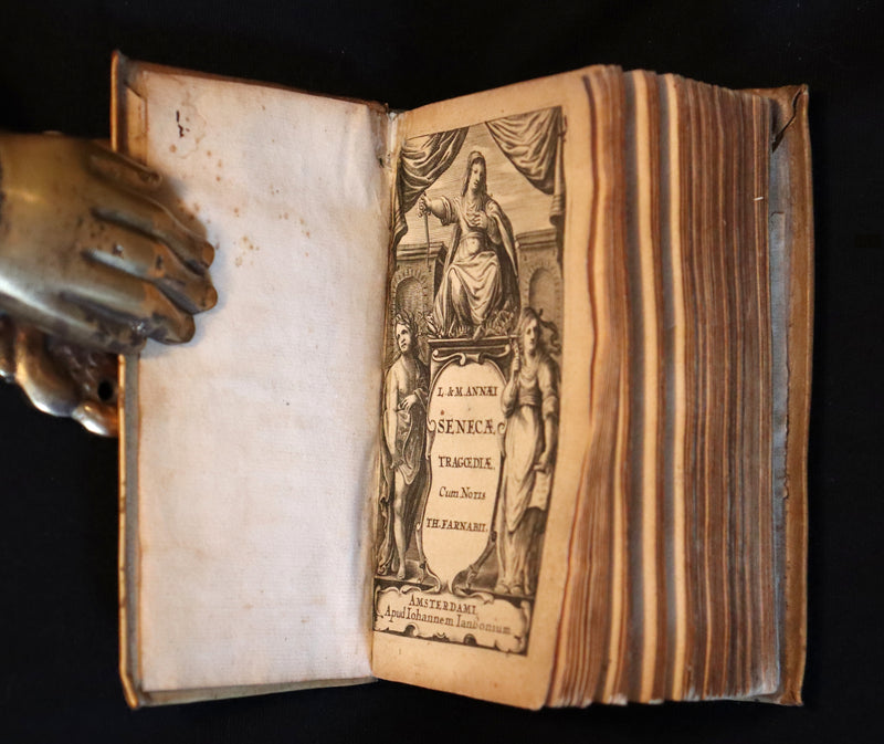 1650 Rare Latin Book - SENECA - L. Annæi Senecæ - Tragedies - Medea, Hippolytus, Oedipus, etc.