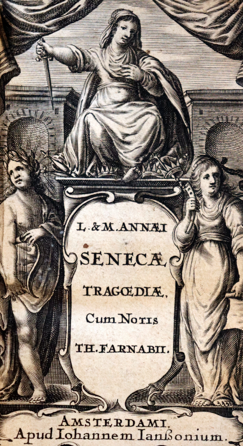 1650 Rare Latin Book - SENECA - L. Annæi Senecæ - Tragedies - Medea, Hippolytus, Oedipus, etc.