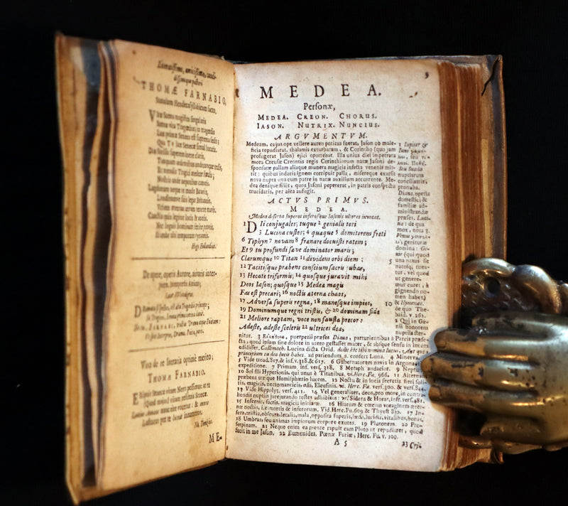 1650 Rare Latin Book - SENECA - L. Annæi Senecæ - Tragedies - Medea, Hippolytus, Oedipus, etc.