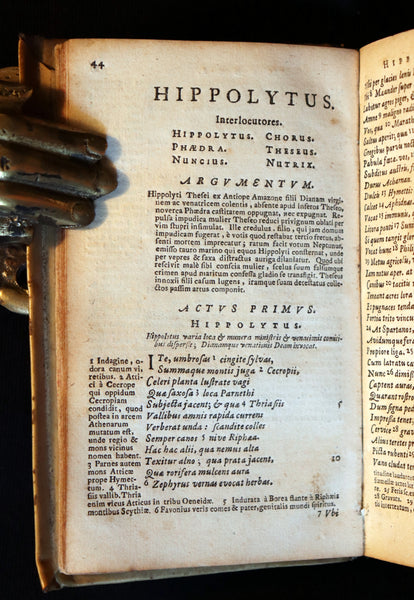 1650 Rare Latin Book - SENECA - L. Annæi Senecæ - Tragedies - Medea, Hippolytus, Oedipus, etc.