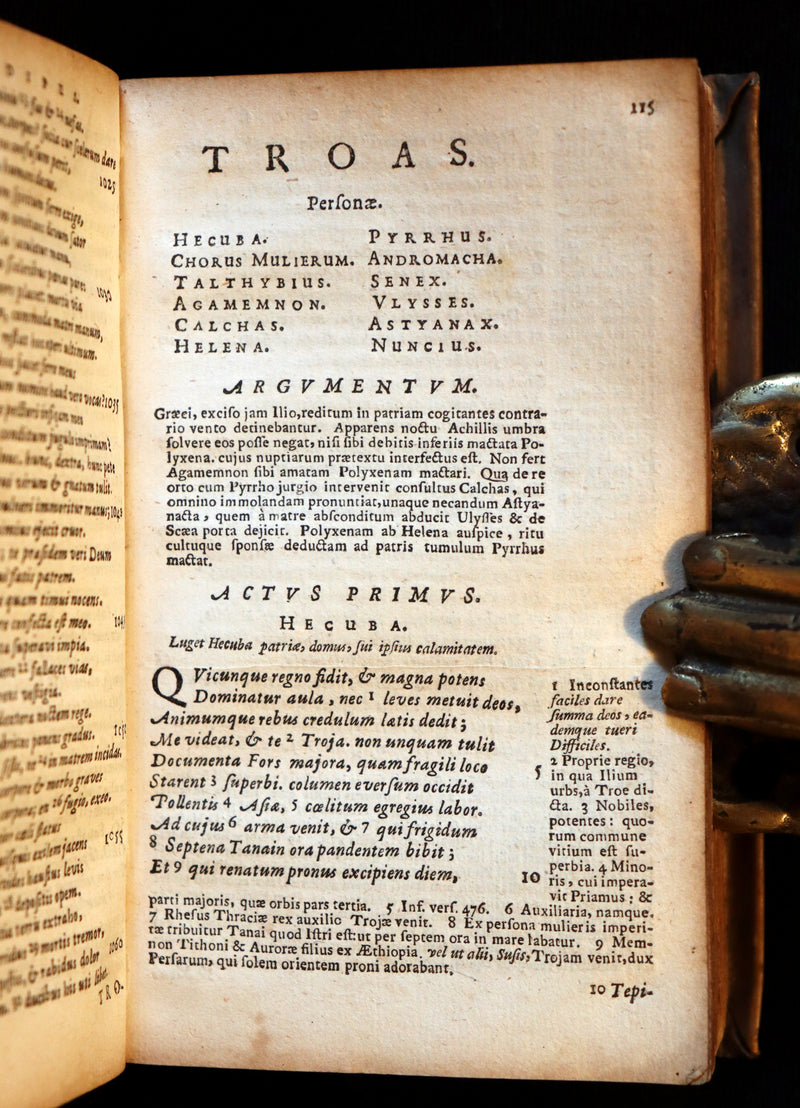 1650 Rare Latin Book - SENECA - L. Annæi Senecæ - Tragedies - Medea, Hippolytus, Oedipus, etc.
