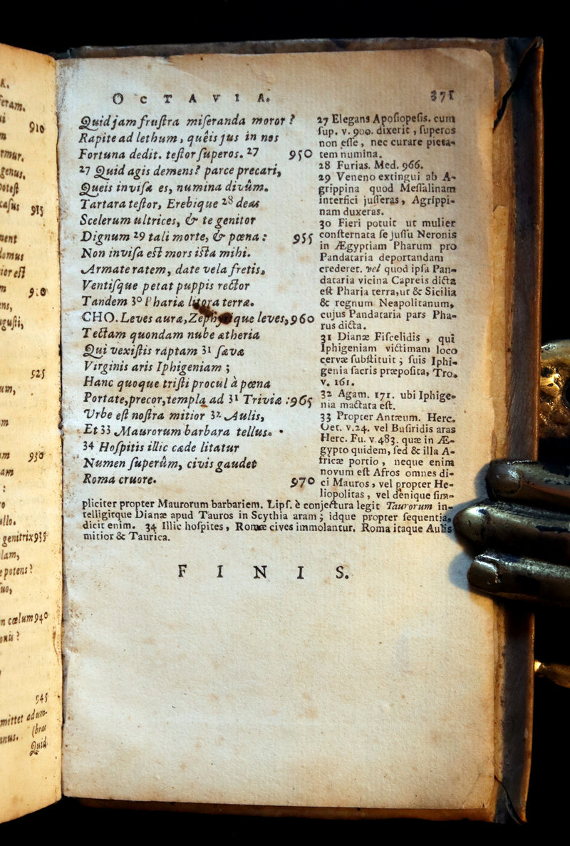 1650 Rare Latin Book - SENECA - L. Annæi Senecæ - Tragedies - Medea, Hippolytus, Oedipus, etc.