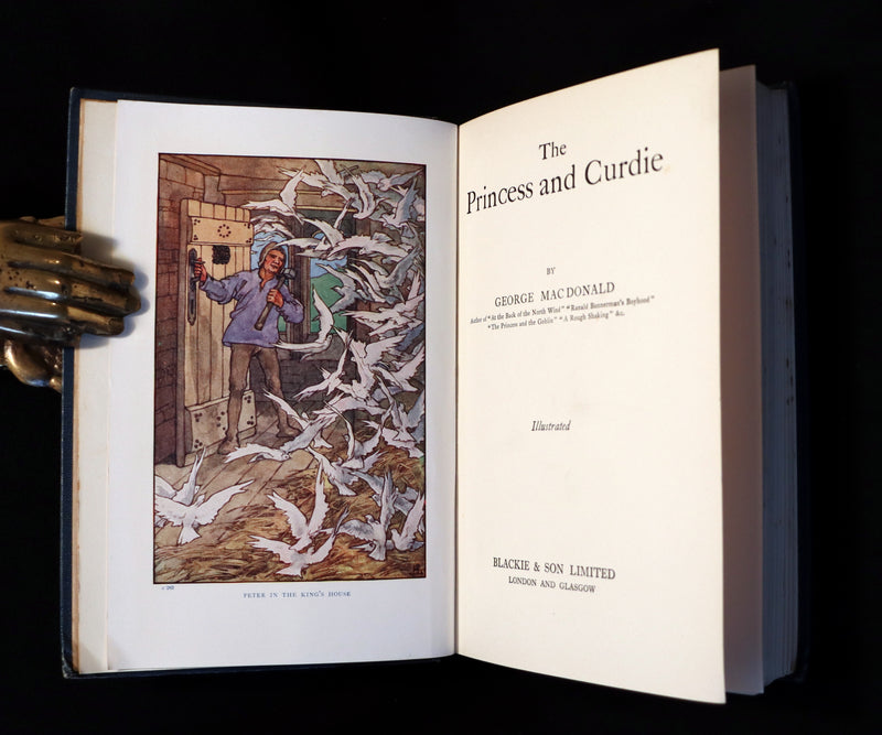 1912 Rare Book - The Princess and Curdie by George Macdonald illustrated by Helen Stratton.