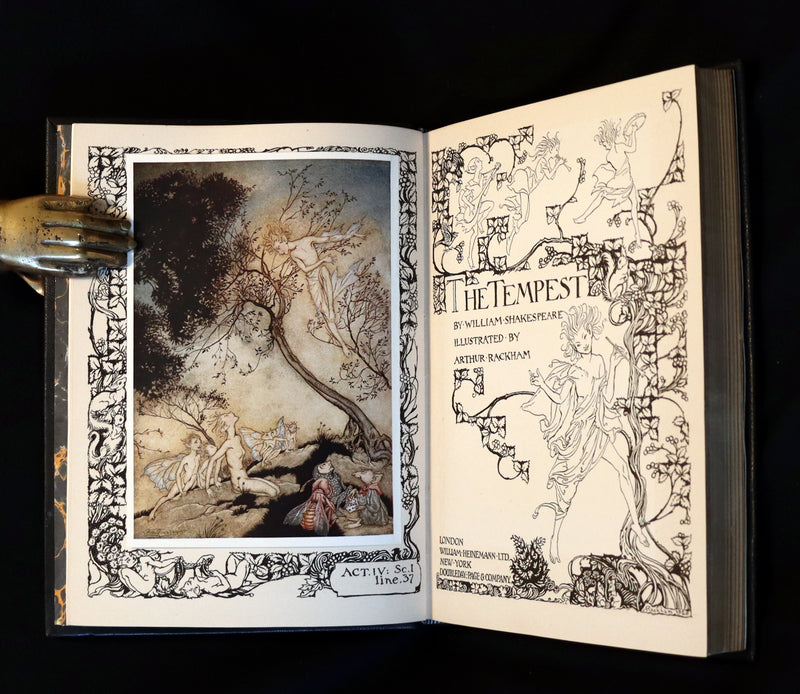 1926 Rare First Edition Book - THE TEMPEST by Shakespeare illustrated by RACKHAM.