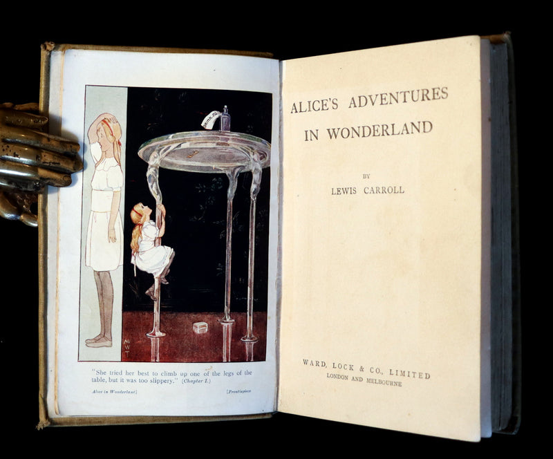 1920 Scarce Book -  Alice's Adventures in Wonderland with frontis by Margaret Tarrant.