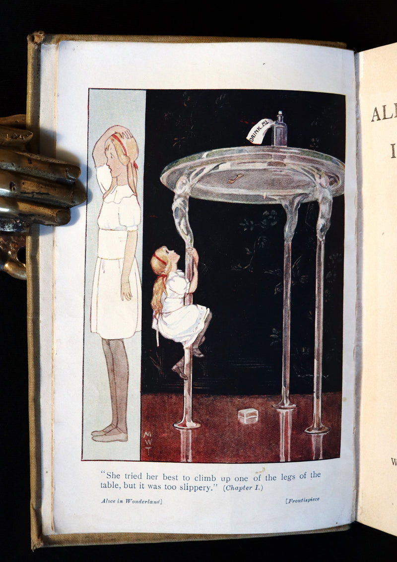 1920 Scarce Book -  Alice's Adventures in Wonderland with frontis by Margaret Tarrant.