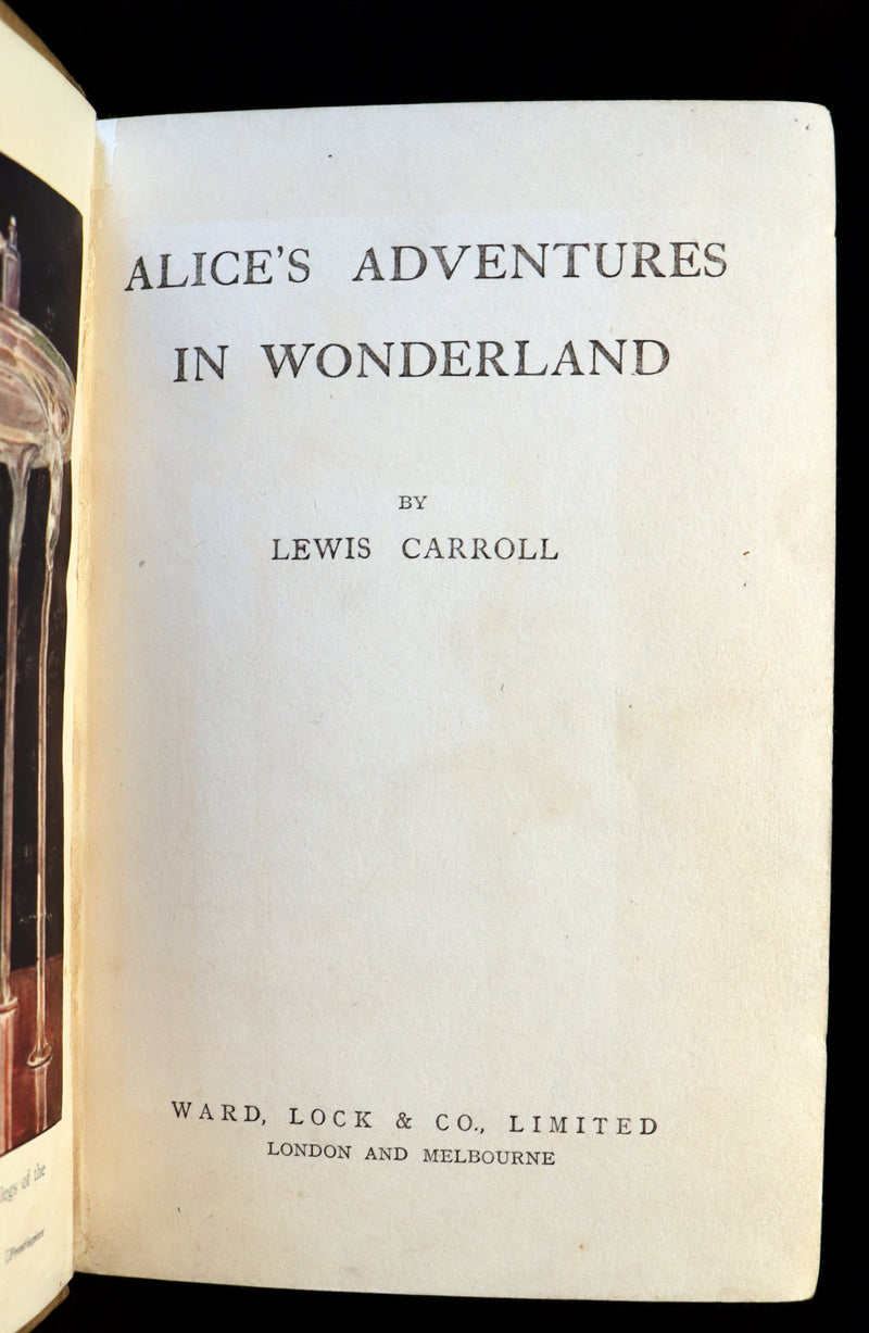 1920 Scarce Book -  Alice's Adventures in Wonderland with frontis by Margaret Tarrant.
