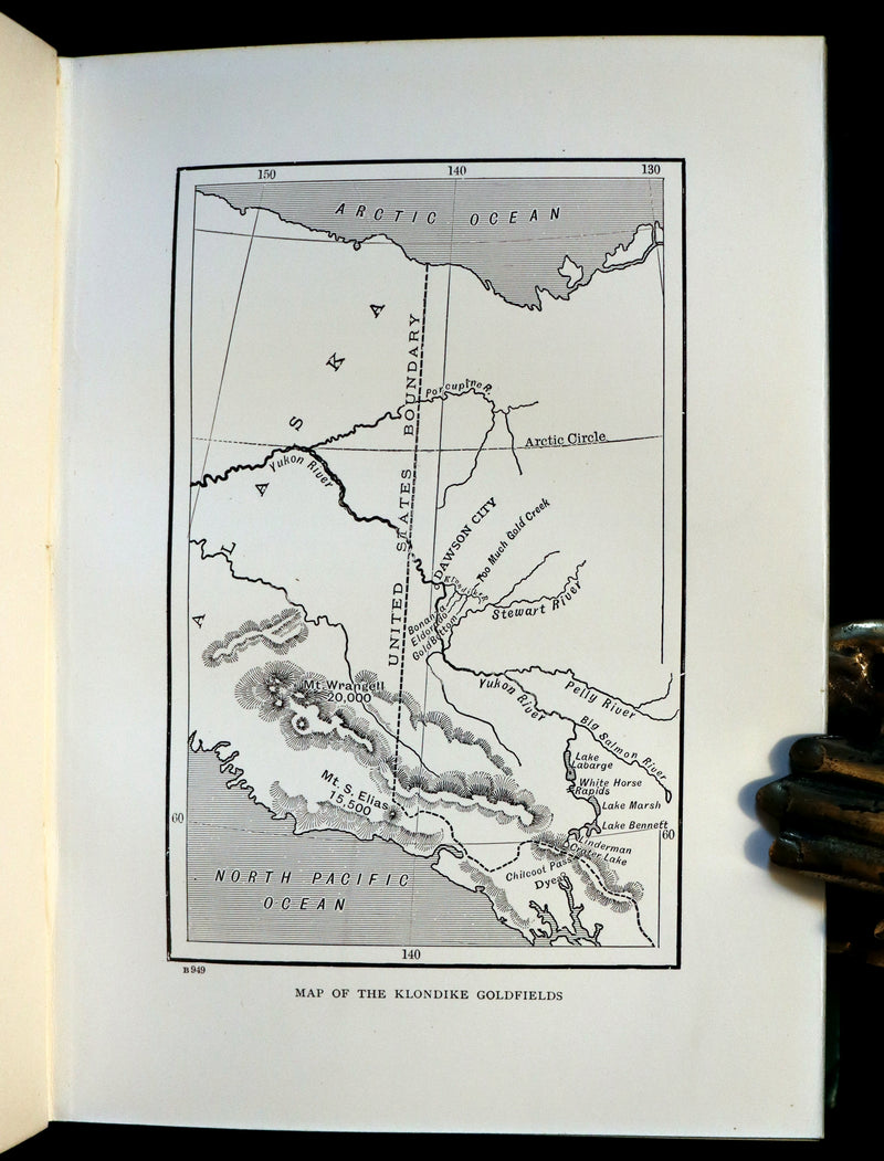 1909 Rare Book - The White Trail A Story of the Early Days of Klondike by Alexander MacDonald.