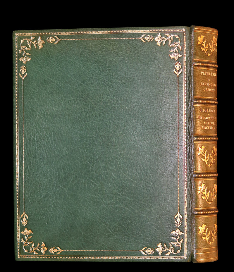 1906 First Rackham Edition bound by Asprey - PETER PAN in Kensington Garden illustrated by Arthur Rackham.
