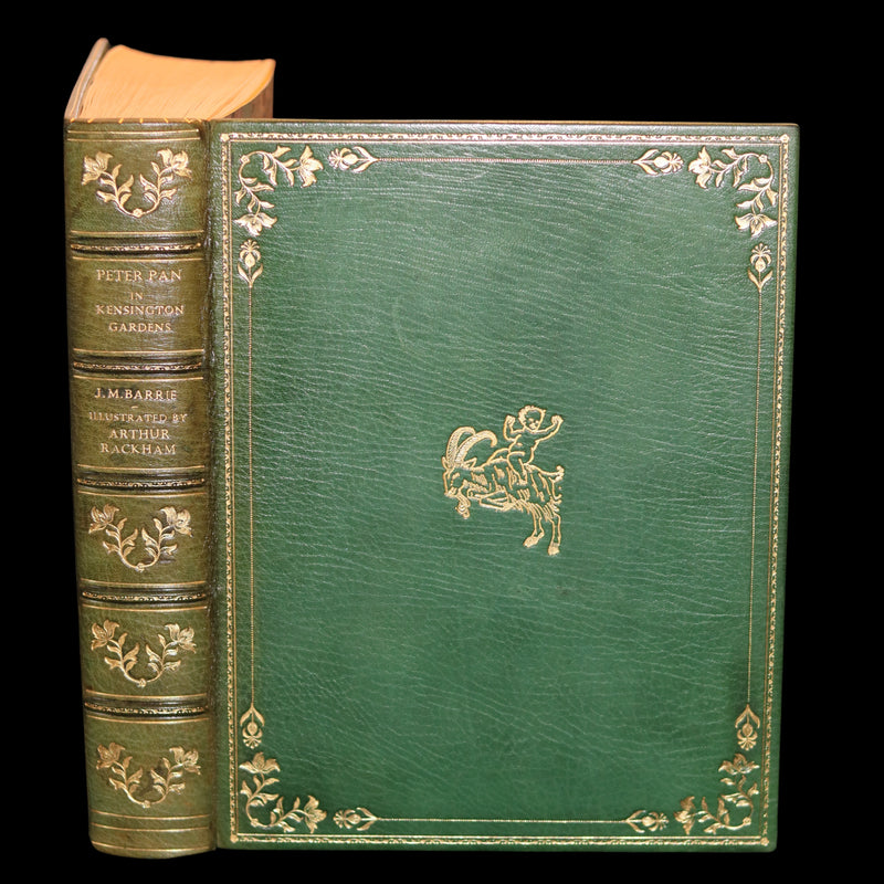 1906 First Rackham Edition bound by Asprey - PETER PAN in Kensington Garden illustrated by Arthur Rackham.