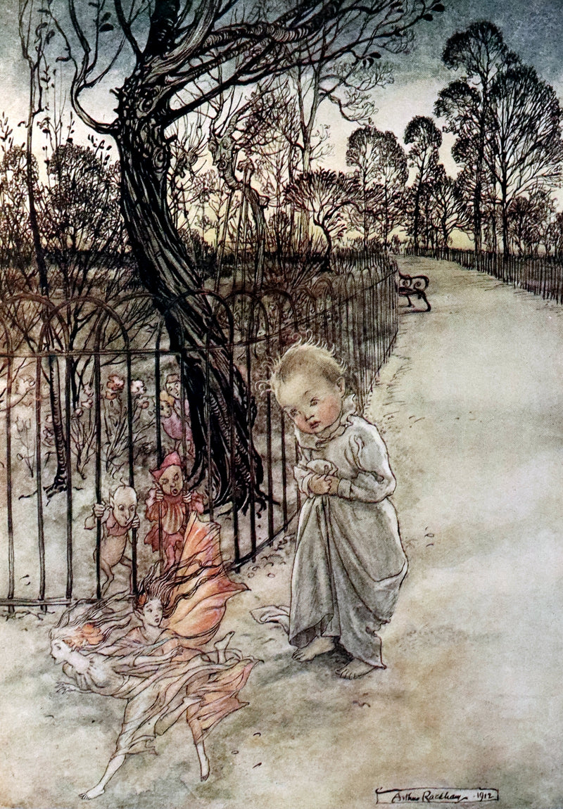 1906 First Rackham Edition bound by Asprey - PETER PAN in Kensington Garden illustrated by Arthur Rackham.