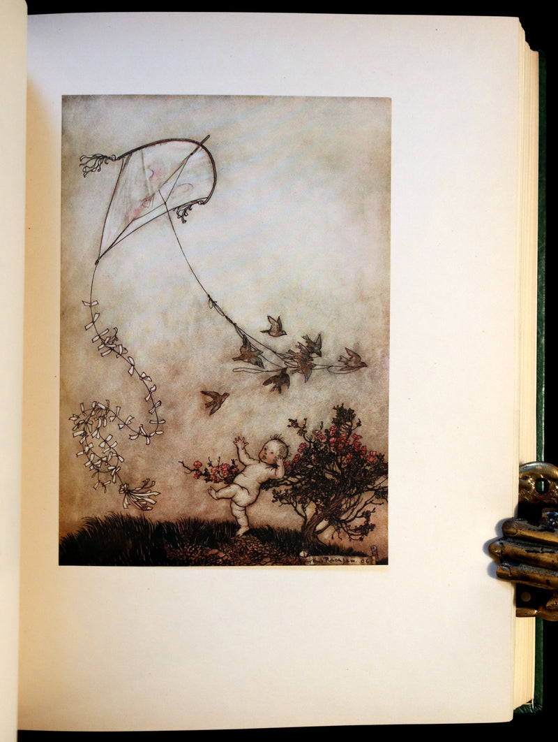 1906 First Rackham Edition bound by Asprey - PETER PAN in Kensington Garden illustrated by Arthur Rackham.