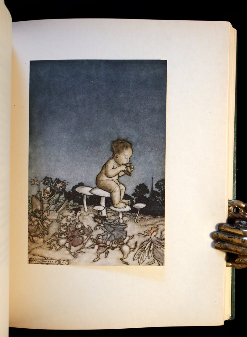 1906 First Rackham Edition bound by Asprey - PETER PAN in Kensington Garden illustrated by Arthur Rackham.