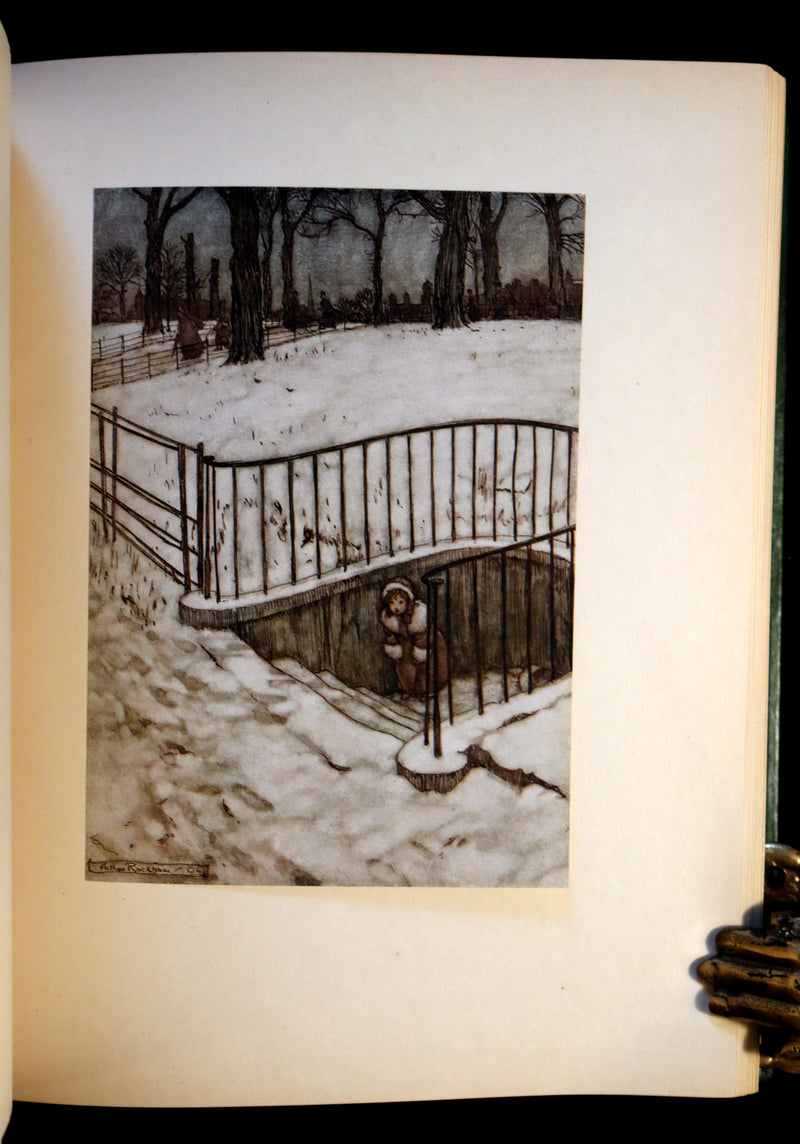 1906 First Rackham Edition bound by Asprey - PETER PAN in Kensington Garden illustrated by Arthur Rackham.
