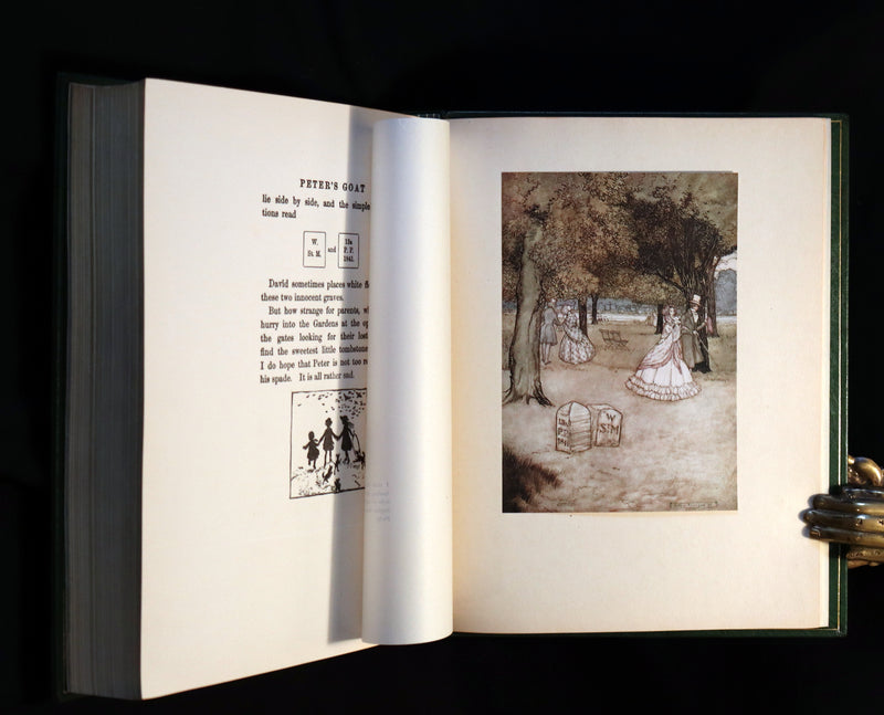 1906 First Rackham Edition bound by Asprey - PETER PAN in Kensington Garden illustrated by Arthur Rackham.