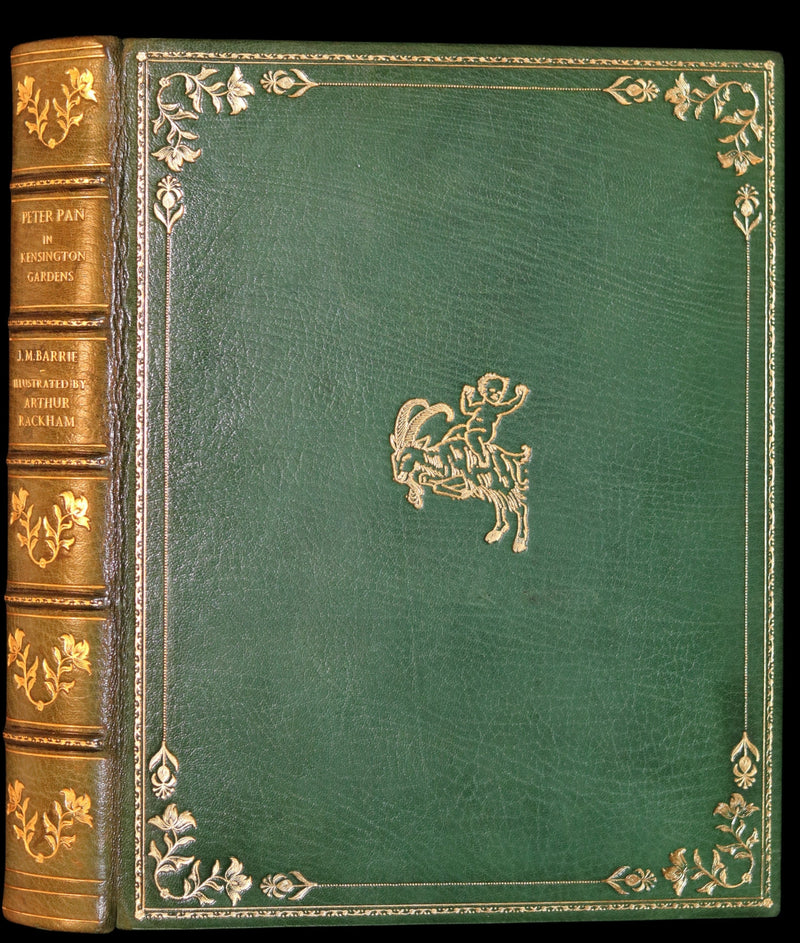 1906 First Rackham Edition bound by Asprey - PETER PAN in Kensington Garden illustrated by Arthur Rackham.
