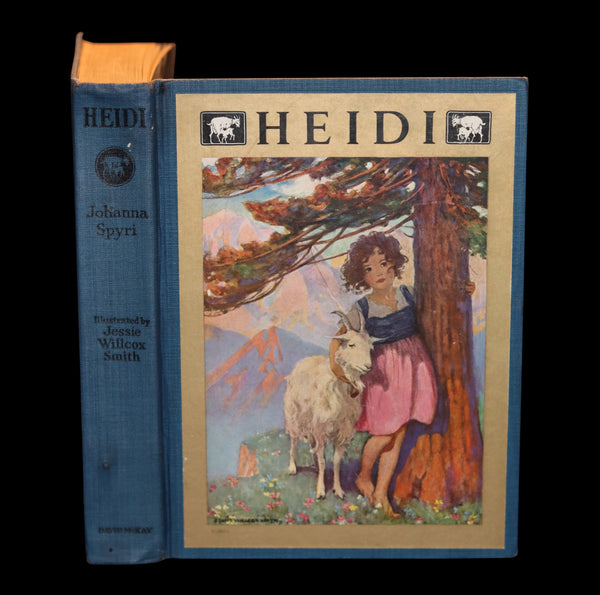 1922 Rare Book - HEIDI by Johanna Spyri. First Edition illustrated by Jessie Willcox Smith.