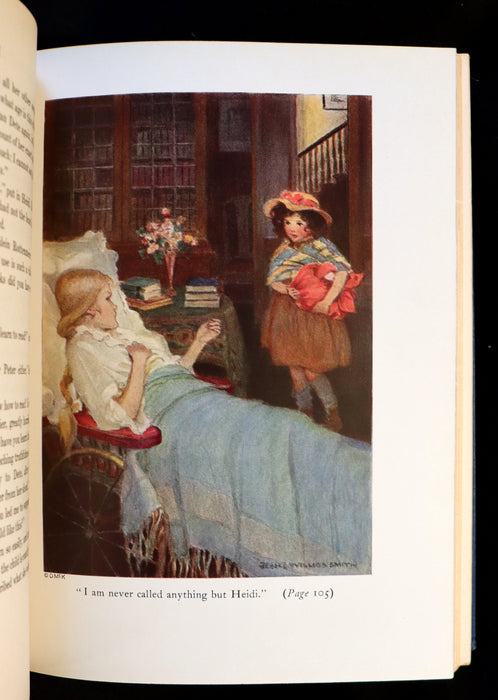 1922 Rare Book - HEIDI by Johanna Spyri. First Edition illustrated by Jessie Willcox Smith.