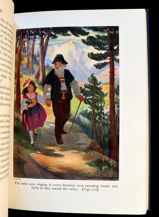 1922 Rare Book - HEIDI by Johanna Spyri. First Edition illustrated by Jessie Willcox Smith.