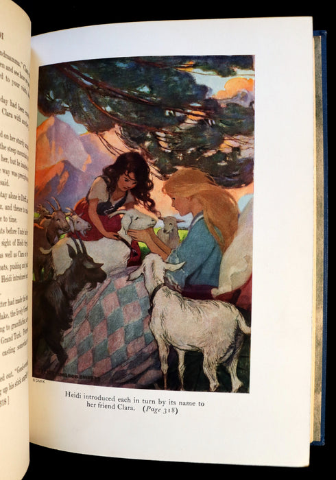 1922 Rare Book - HEIDI by Johanna Spyri. First Edition illustrated by Jessie Willcox Smith.