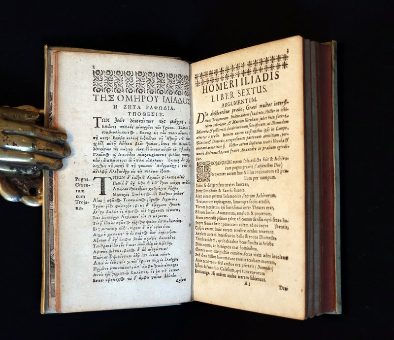 1692 Scarce Greek Latin Vellum Book - Ancient GREEK Poets and Poems by Johannes Vorst.
