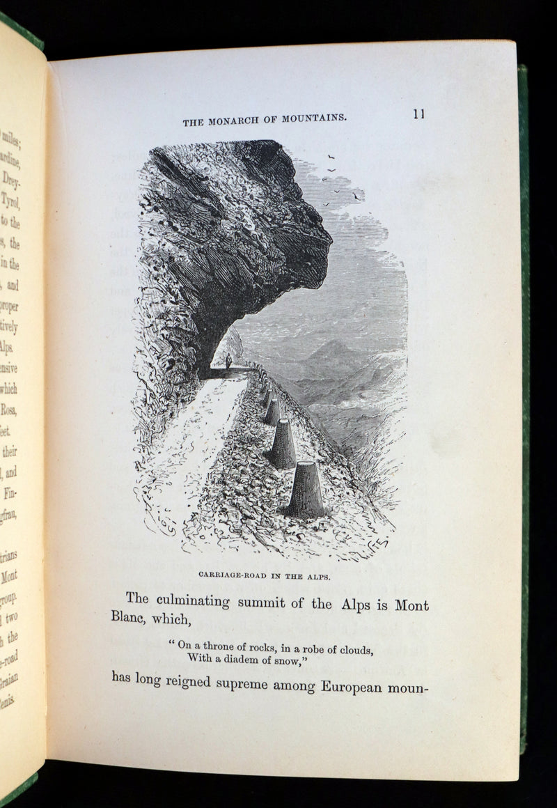 1878 Rare 1stED Book - Alpine Adventure: Narratives of Travel & Research Among the ALPS.