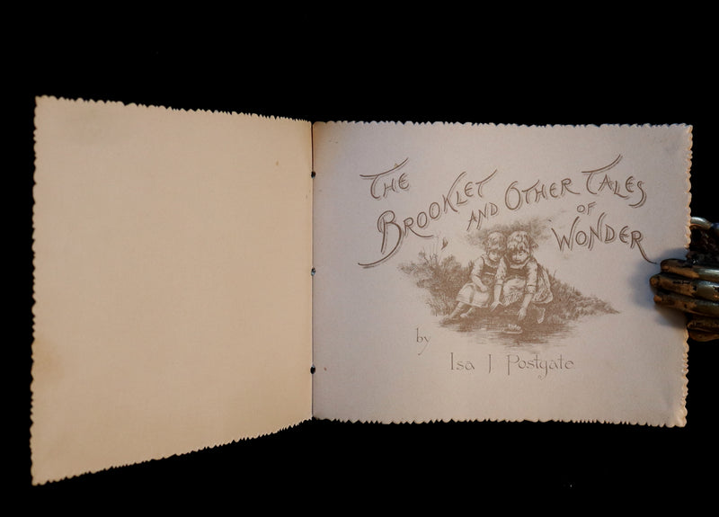 1885 Scarce Victorian Postgate Book ~The Brooklet and Other Tales of WONDER.