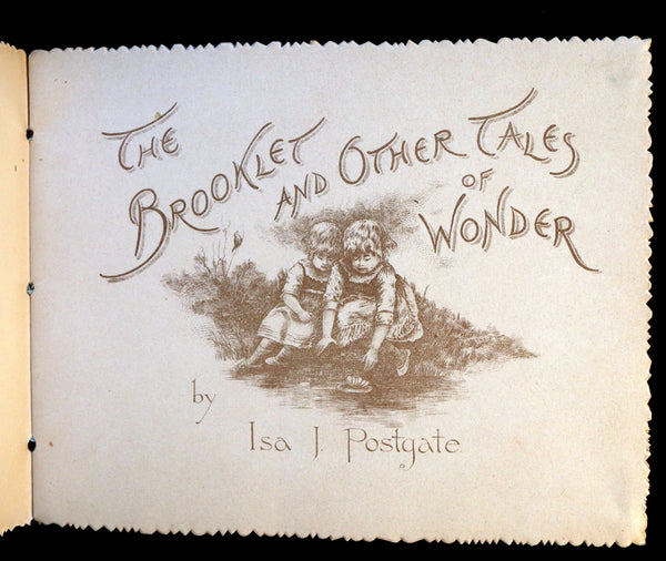 1885 Scarce Victorian Postgate Book ~The Brooklet and Other Tales of WONDER.
