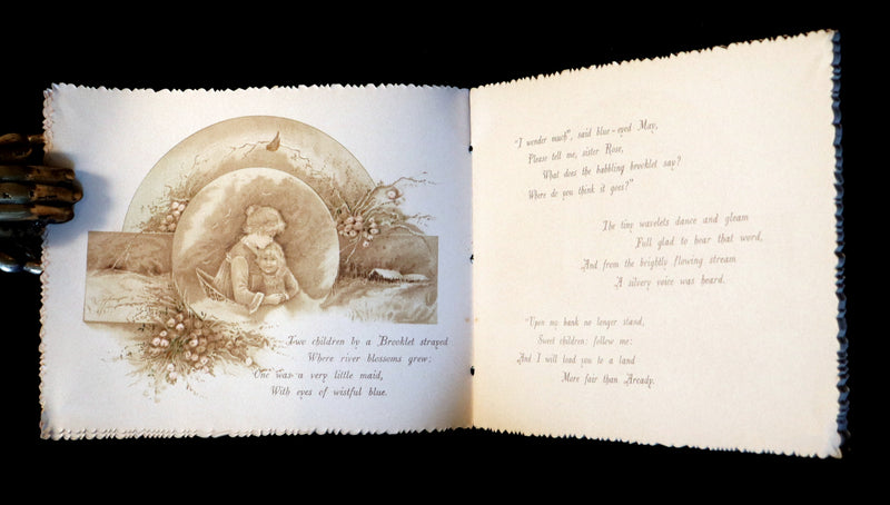 1885 Scarce Victorian Postgate Book ~The Brooklet and Other Tales of WONDER.