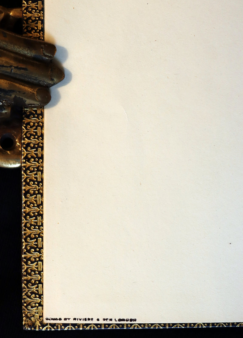 1929 Beautiful Riviere Binding - Legend of King Arthur - The Holy Grail - Idylls of the King by Tennyson.