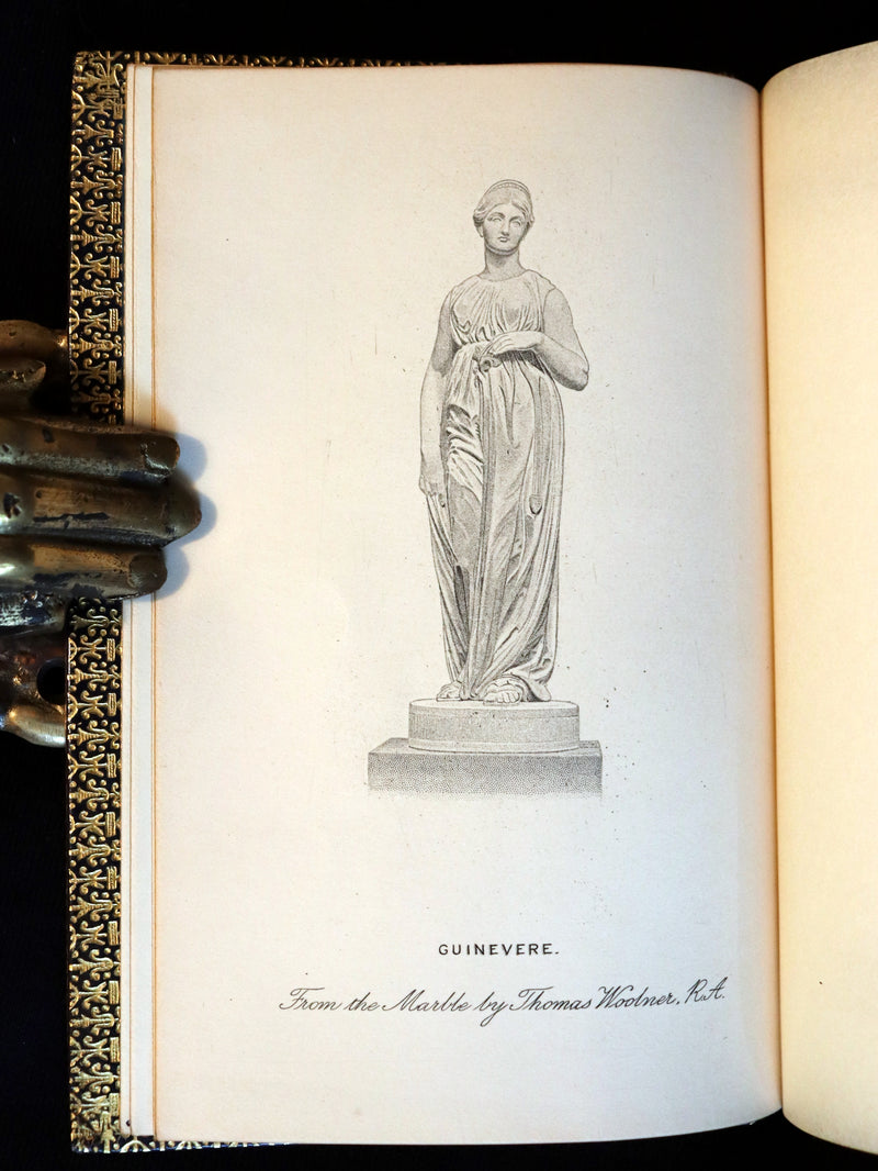 1929 Beautiful Riviere Binding - Legend of King Arthur - The Holy Grail - Idylls of the King by Tennyson.