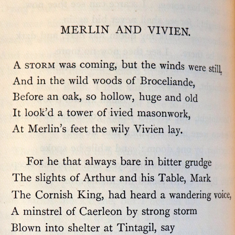 1929 Beautiful Riviere Binding - Legend of King Arthur - The Holy Grail - Idylls of the King by Tennyson.