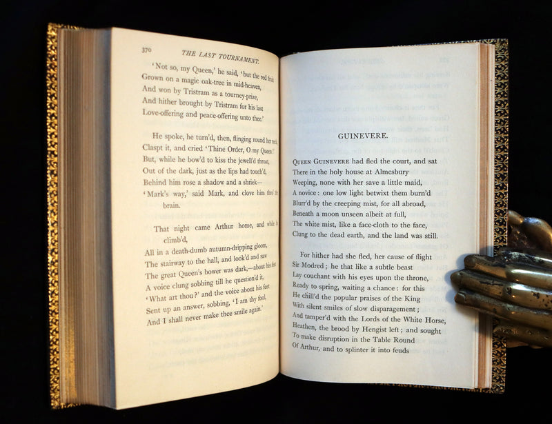 1929 Beautiful Riviere Binding - Legend of King Arthur - The Holy Grail - Idylls of the King by Tennyson.