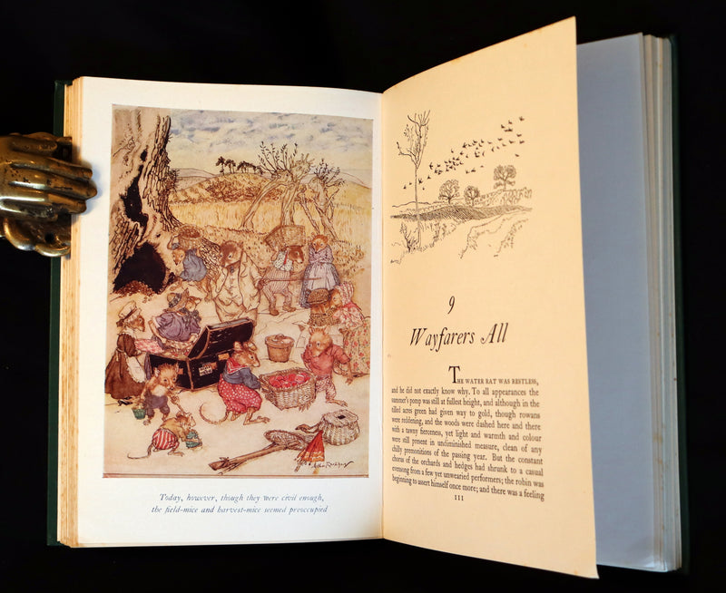 1950 First Edition by Arthur RACKHAM - The WIND IN THE WILLOWS by Kenneth Grahame.