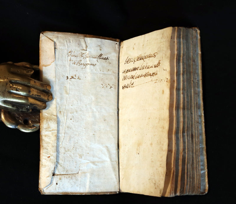 1695 Scarce Italian Vellum Book - The Crown of the Followers of Jesus Christ - Eight Beatitudes by Padre Gio. Angelo Maria Bernia Carmelitano.