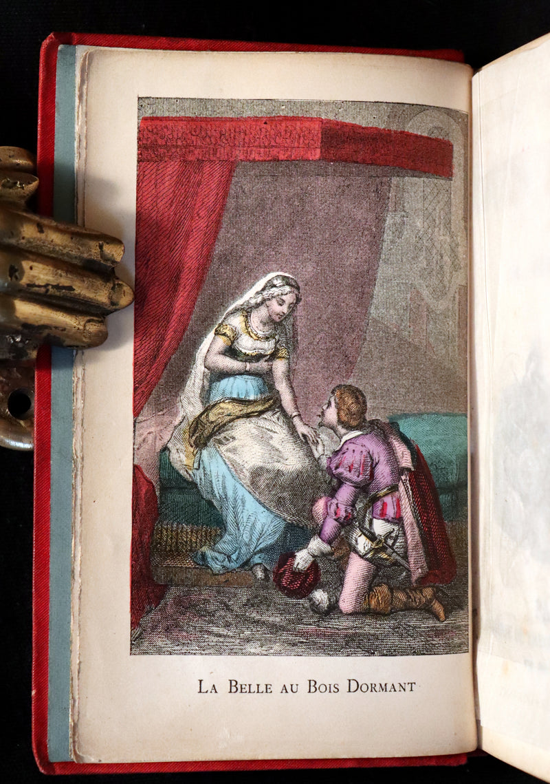 1890 Scarce color illustrated French Book ~ Contes des Fees by Perrault - Fairy Tales.