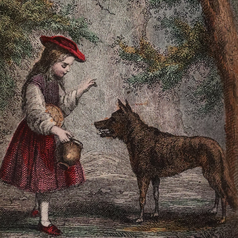 1890 Scarce color illustrated French Book ~ Contes des Fees by Perrault - Fairy Tales.