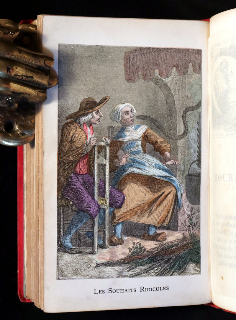 1890 Scarce color illustrated French Book ~ Contes des Fees by Perrault - Fairy Tales.