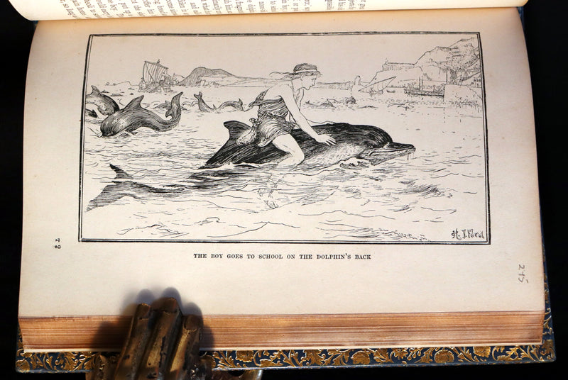 1896 First Edition bound by BAYNTUN- The Animal Story Book by Andrew Lang Illustrated by H. J. FORD.