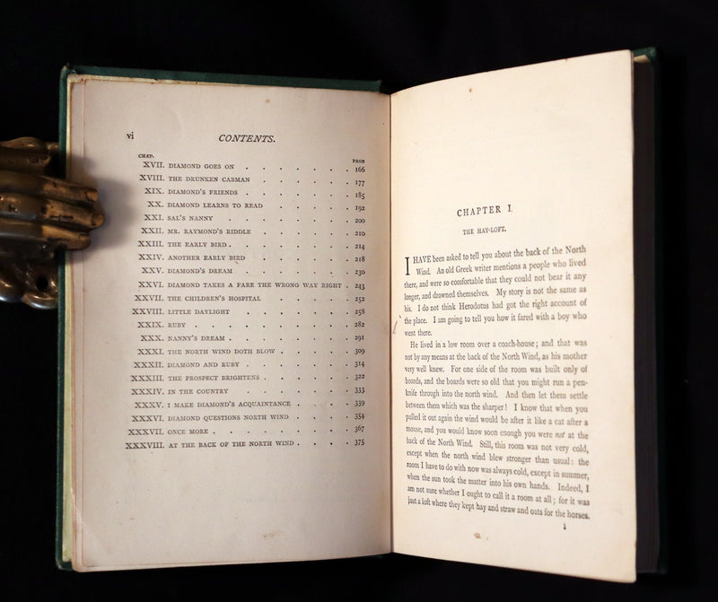 1872 Scarce Edition - AT THE BACK OF THE NORTH WIND by George MacDonald.