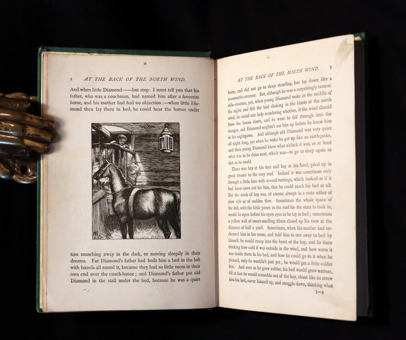 1872 Scarce Edition - AT THE BACK OF THE NORTH WIND by George MacDonald.