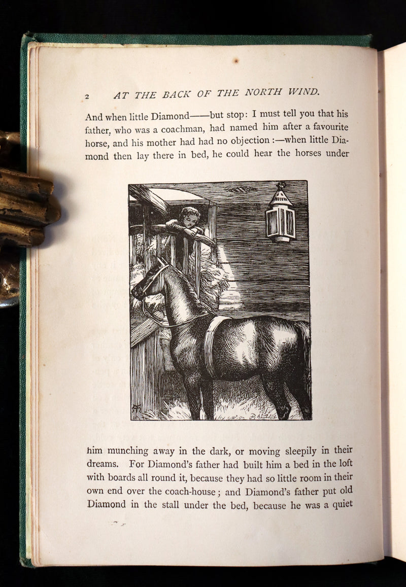 1872 Scarce Edition - AT THE BACK OF THE NORTH WIND by George MacDonald.