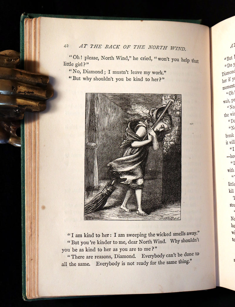 1872 Scarce Edition - AT THE BACK OF THE NORTH WIND by George MacDonald.