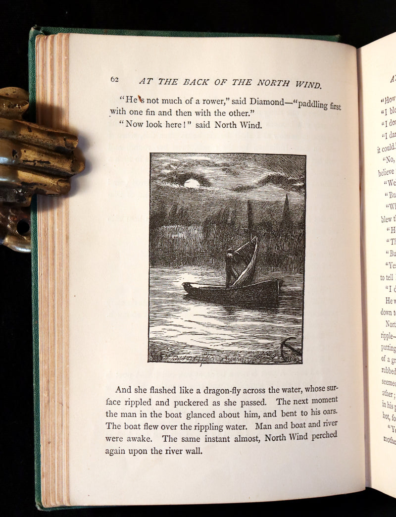 1872 Scarce Edition - AT THE BACK OF THE NORTH WIND by George MacDonald.